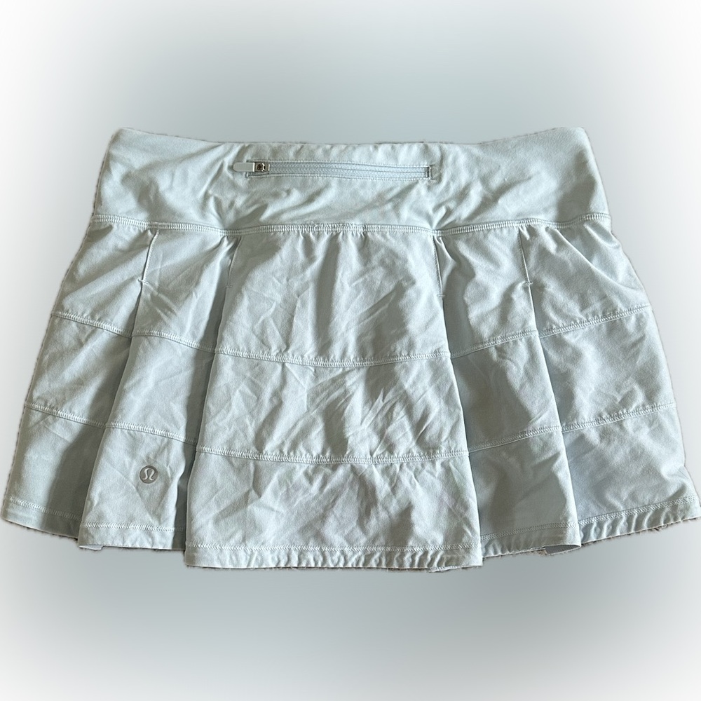 lululemon athletica Foam Cloud Blue Pace Rival Skirt-Size 6 - Picture 5 of 10